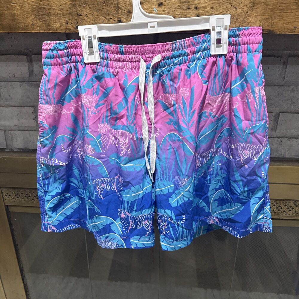 Men’s Pastel Tiger Print Chubbies Size Large